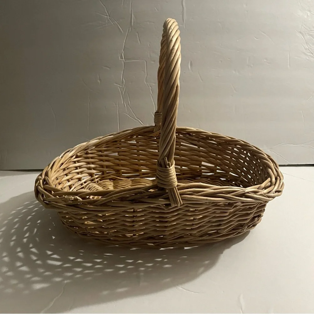Vintage Brown Woven Basket